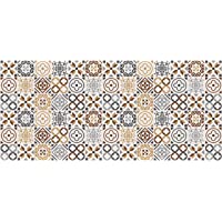 Alfombra VINILICA Estampada Vinilo DE PVC FÁCIL Limpieza Antideslizante Acolchada BALDOSA HIDRÁULICA NALON (40x60cm)